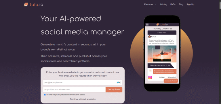 Tufa Ai Review (2025): The Ai Social Media Manager That Writes, Schedules, And Publishes For You 3 Tufa